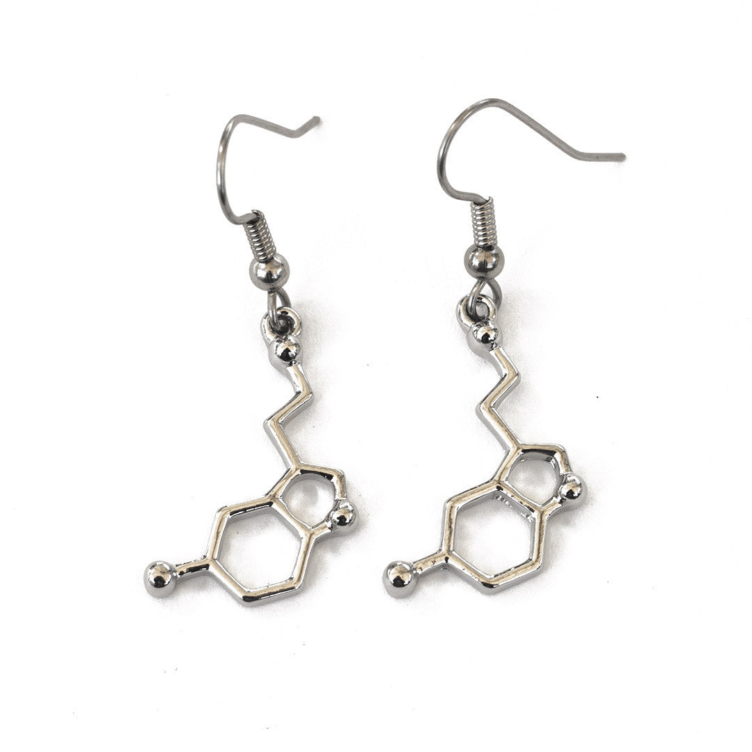 Neurotransmitter Molecule Earrings