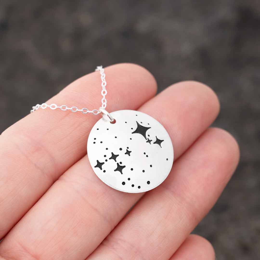 Canis Major constellation necklace - science &amp; astronomy jewelry. Great gift for a star gazer, teacher, or dog lover.