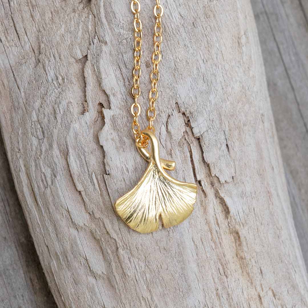 Ginkgo Leaf Necklace