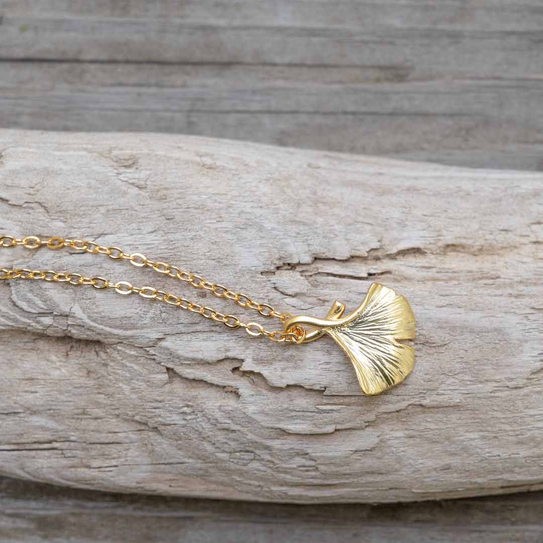 Ginkgo Leaf Necklace