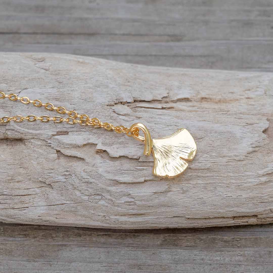 Ginkgo Leaf Necklace