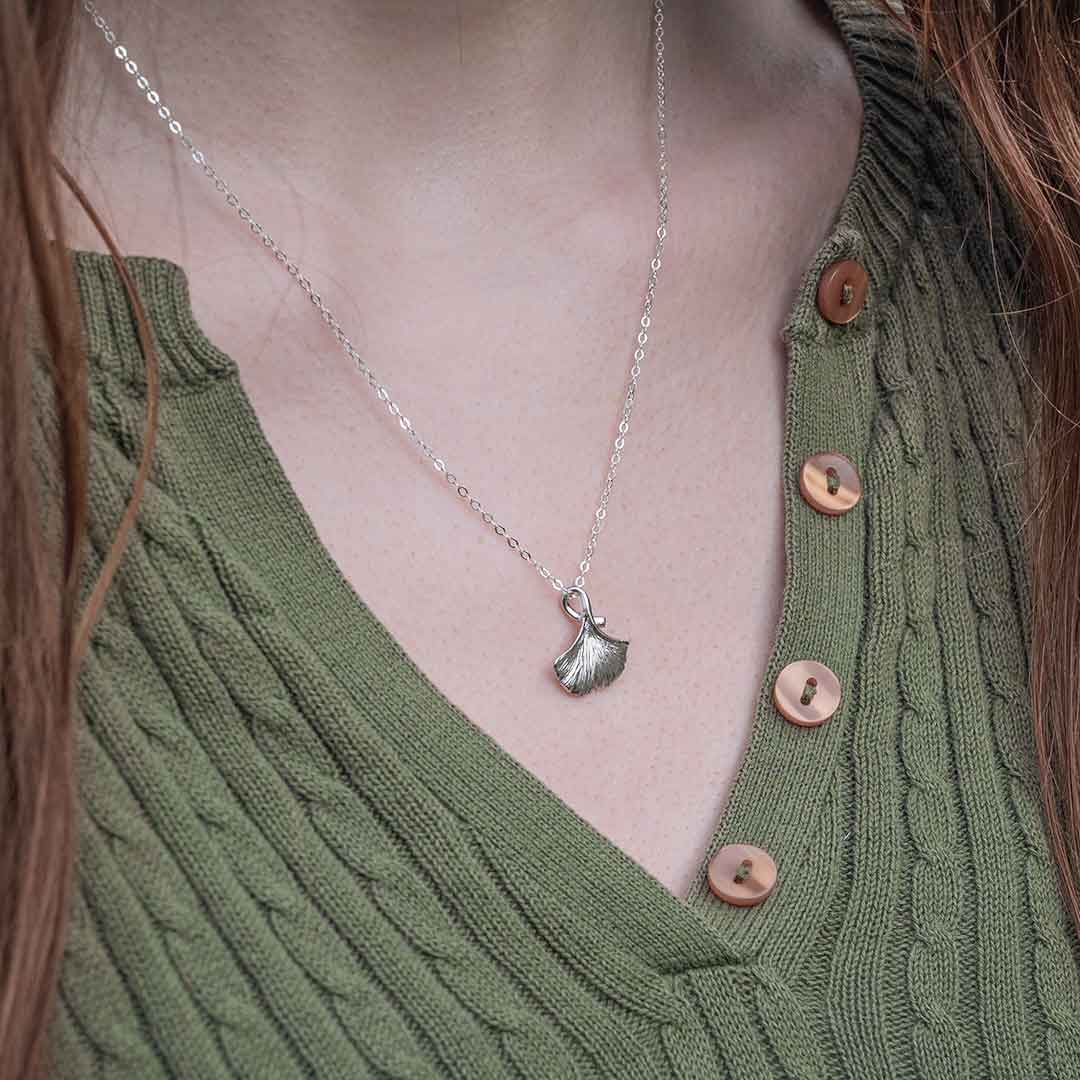 Ginkgo Leaf Necklace