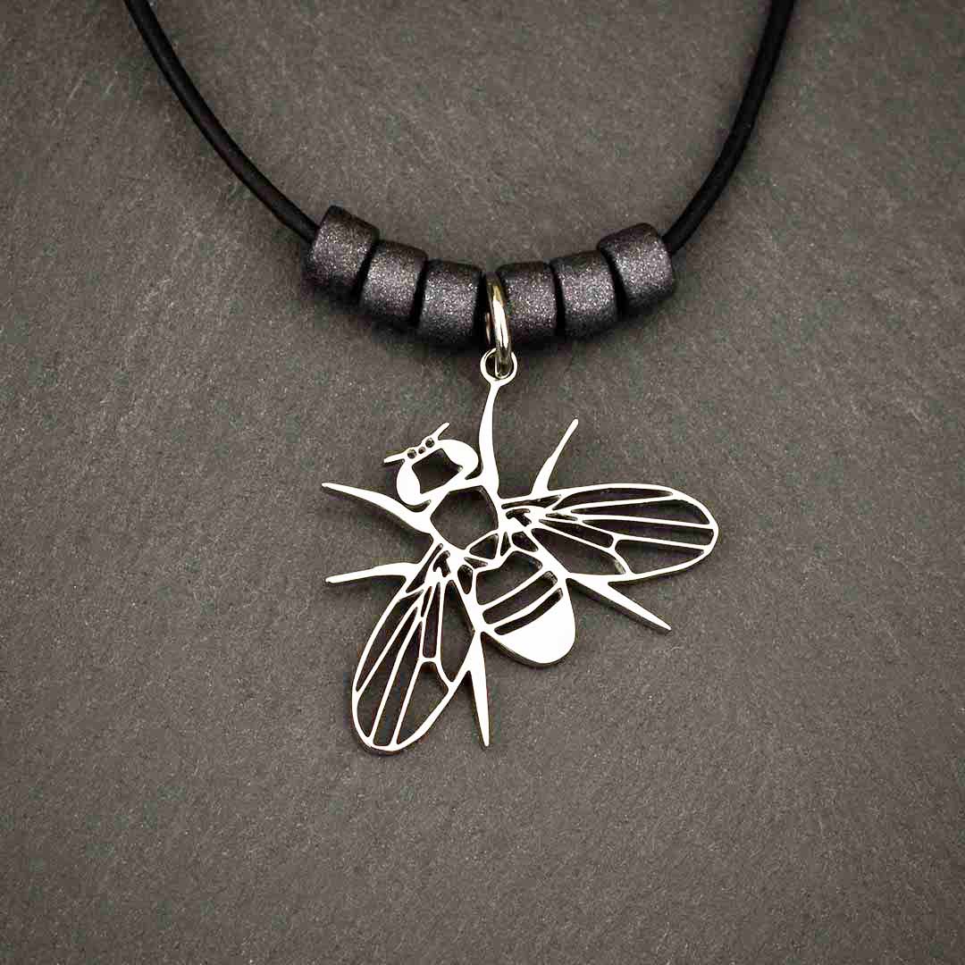 Drosophila Fruit Fly Necklace