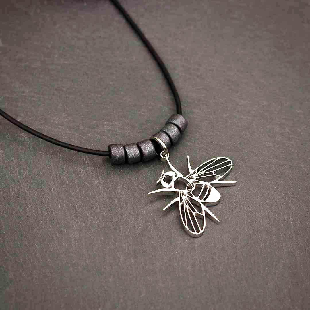 Drosophila Fruit Fly Necklace