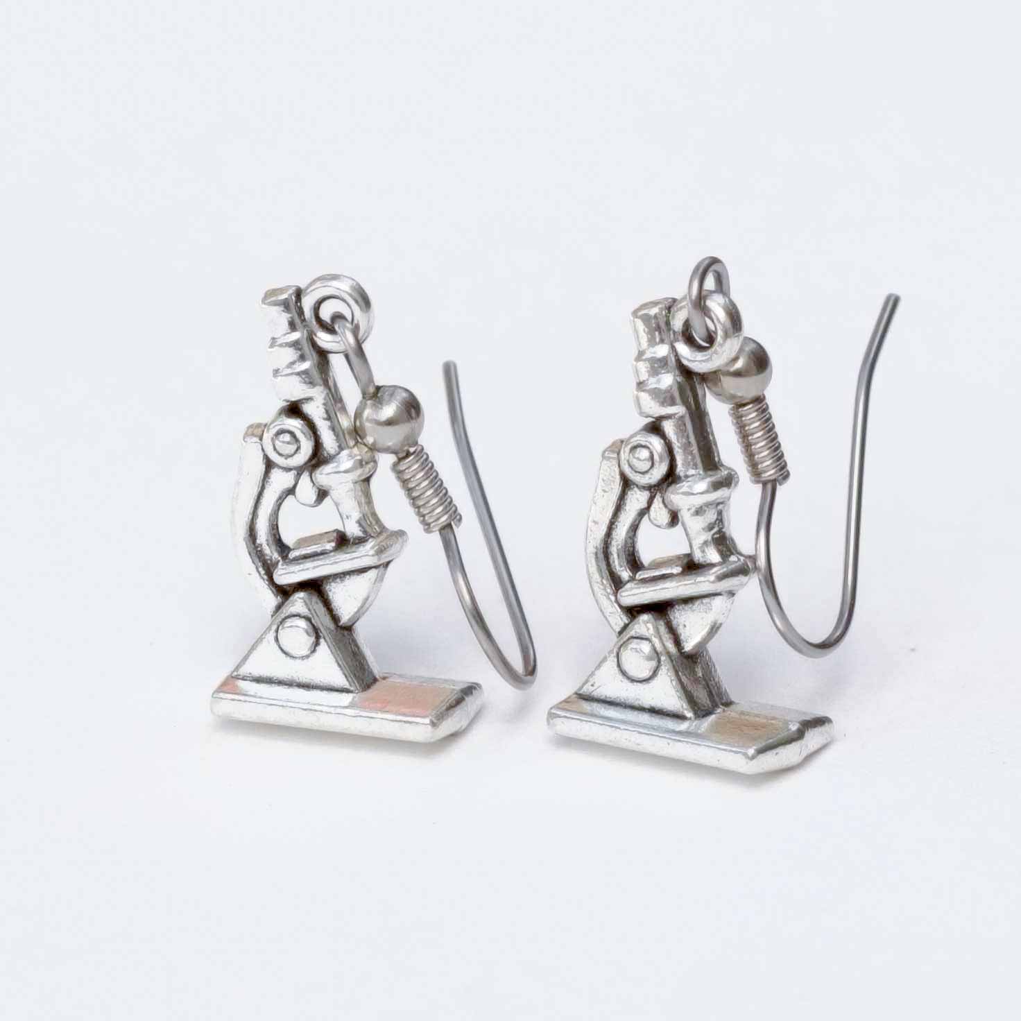 Microscope Earrings