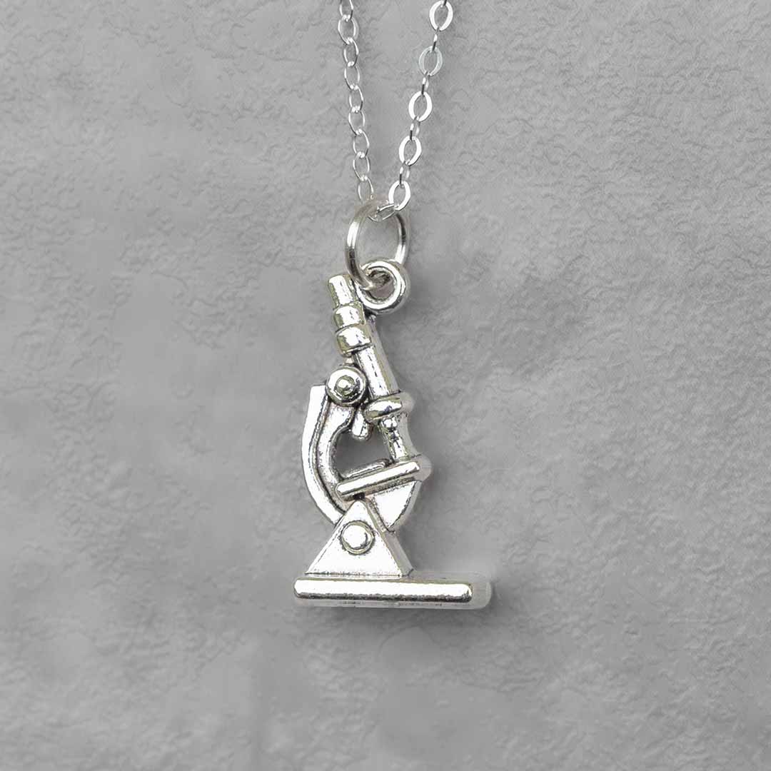 Microscope Charm Necklace