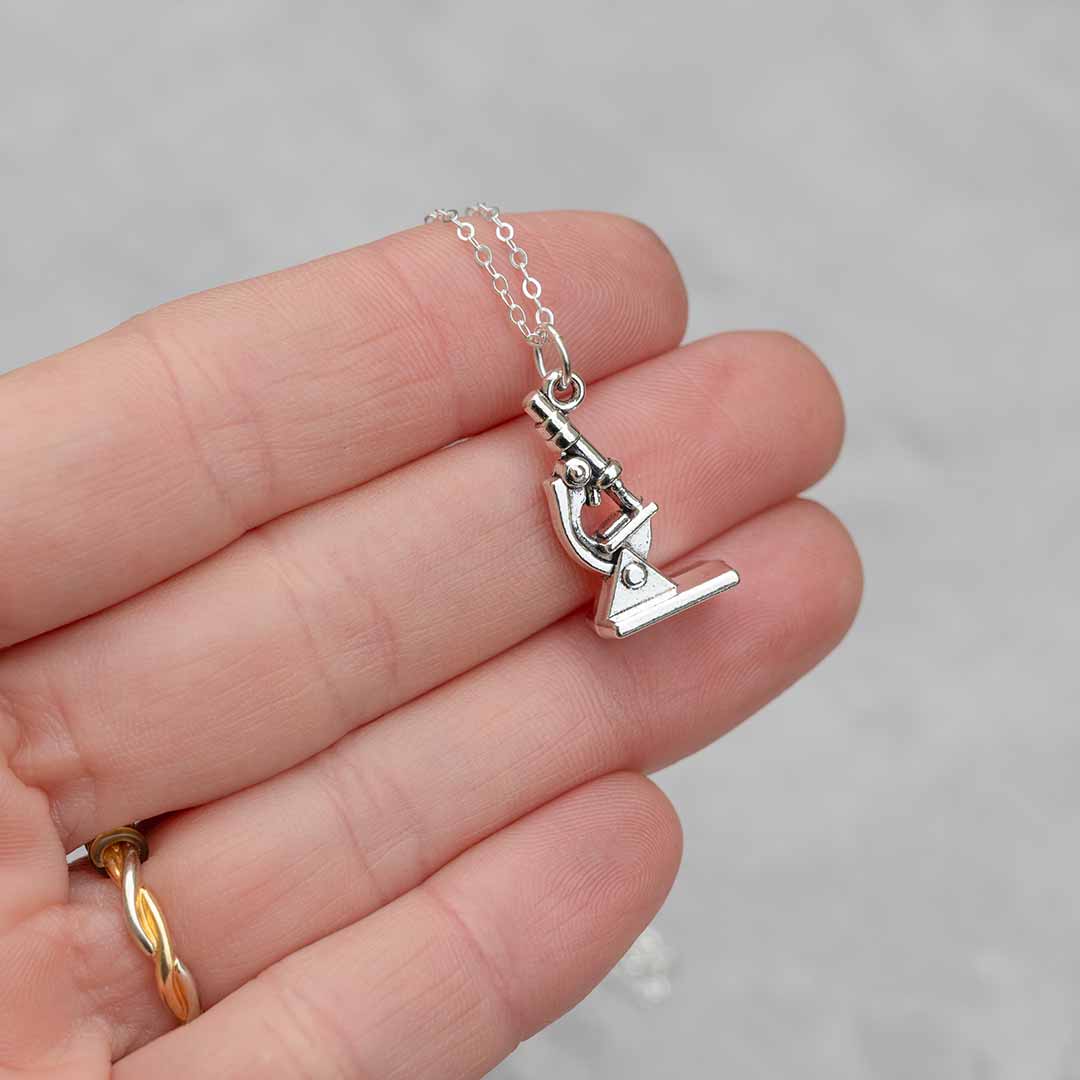 Microscope Charm Necklace
