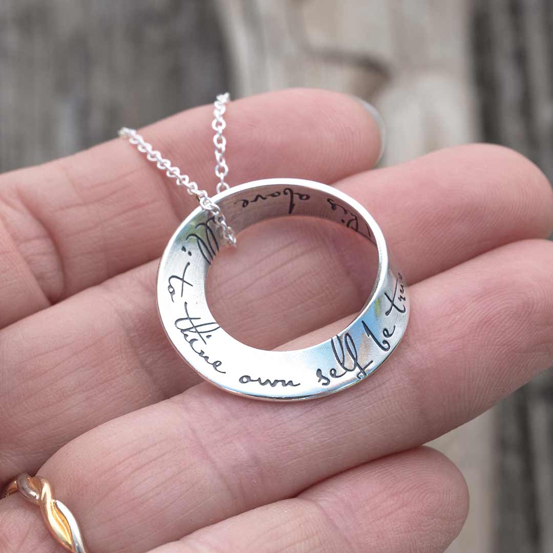 Möbius Necklace &quot;To thine own self be true&quot;