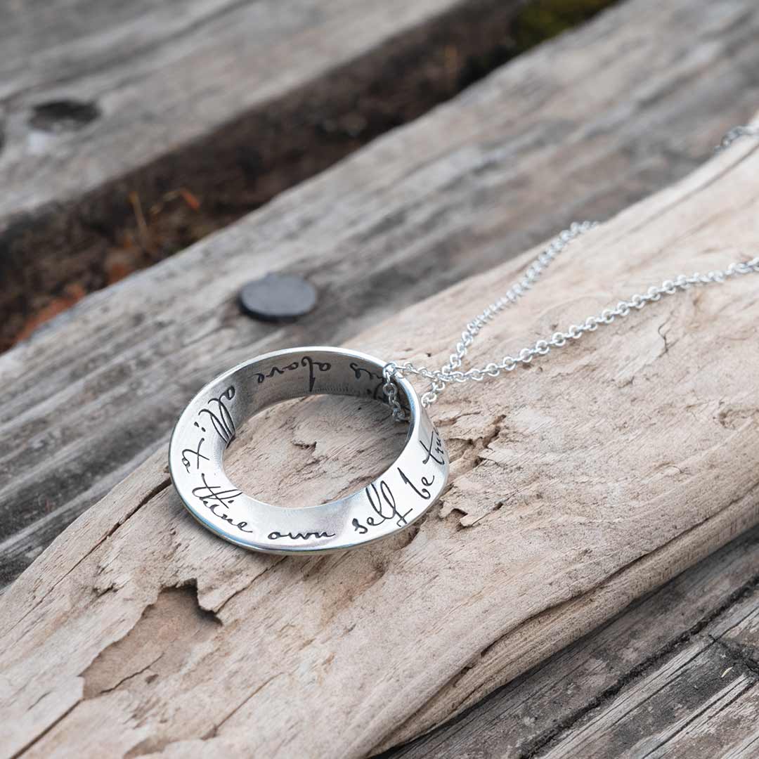 Möbius Necklace &quot;To thine own self be true&quot;