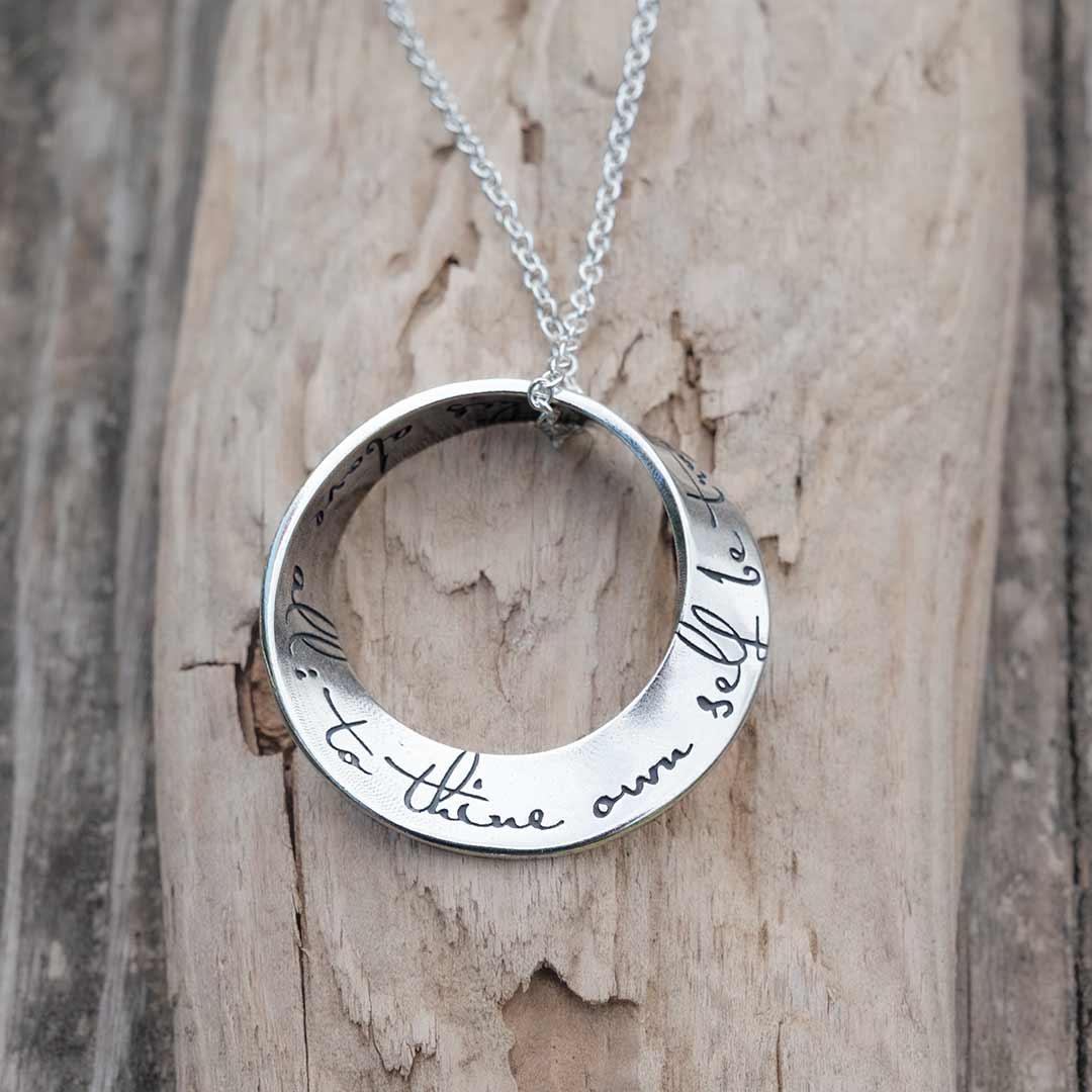 Möbius Necklace "To thine own self be true"