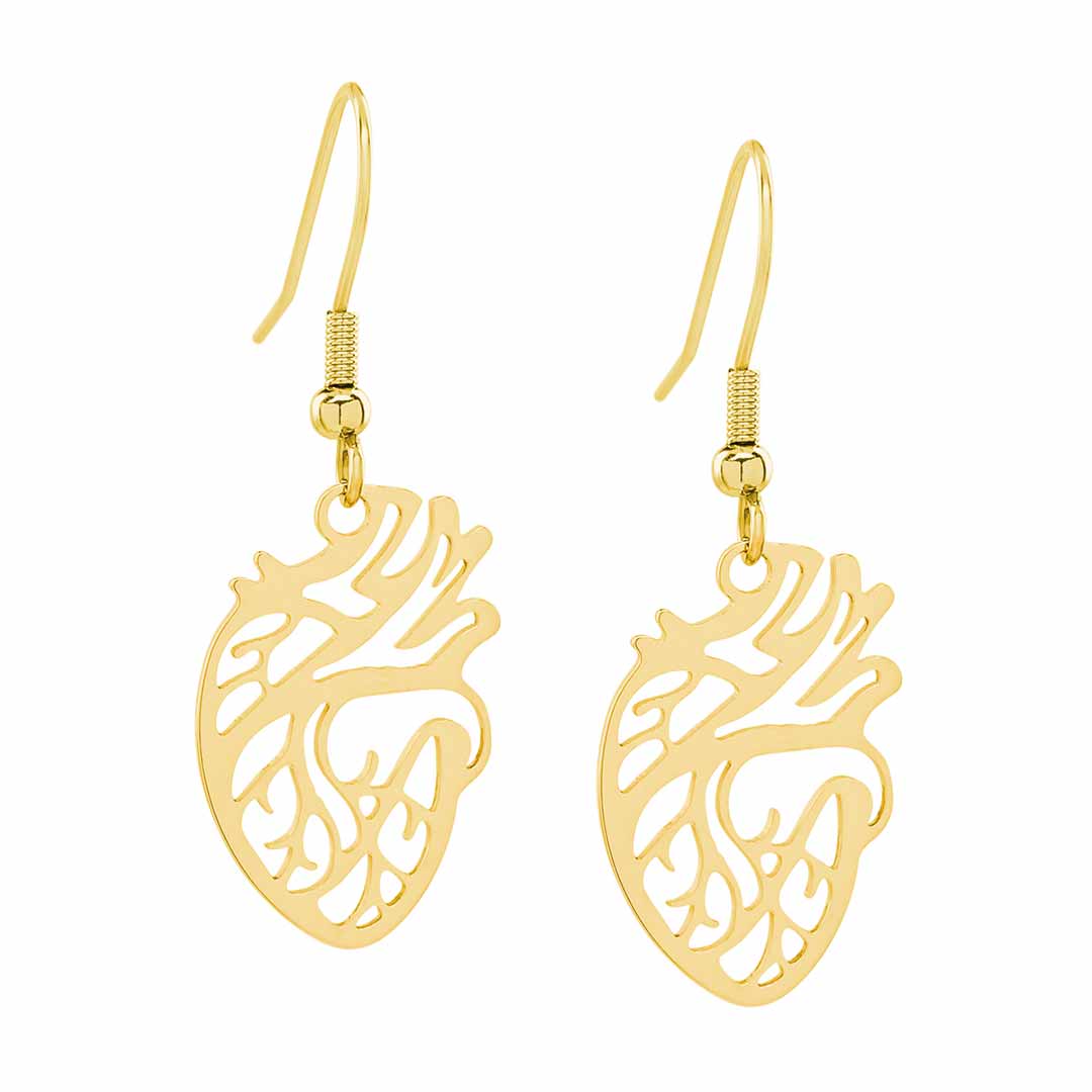 Anatomical Heart Earrings - Science Jewelry | Boutique Academia