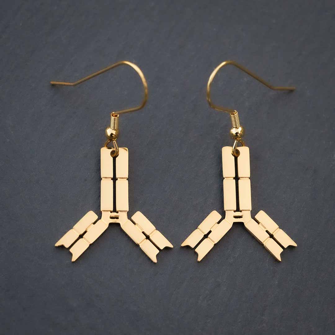 Antibody and Virus Earrings