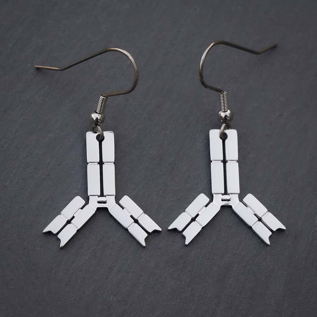 Antibody and Virus Earrings