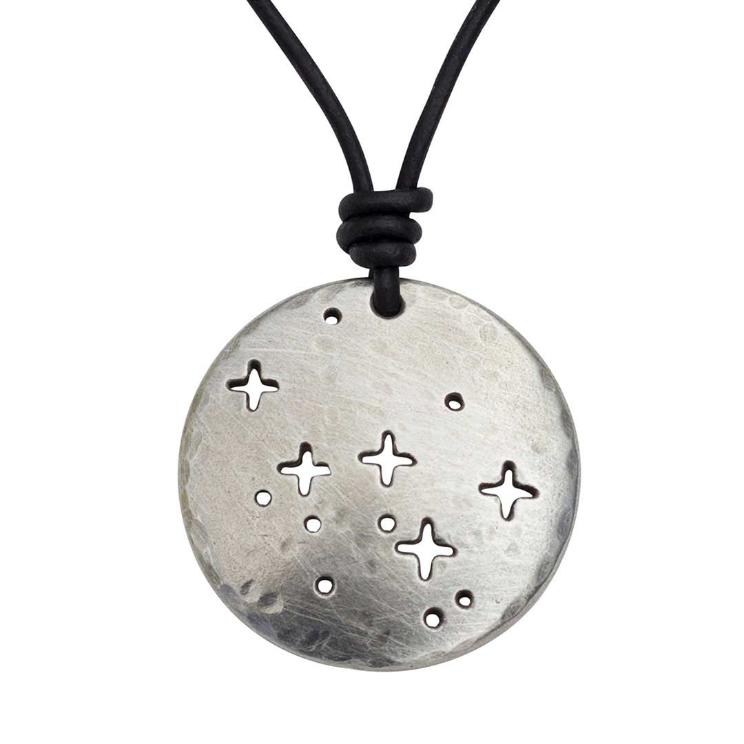 Cassiopeia constellation necklace - science &amp; astronomy jewelry. Great gift for a star gazer, teacher, or dog lover.