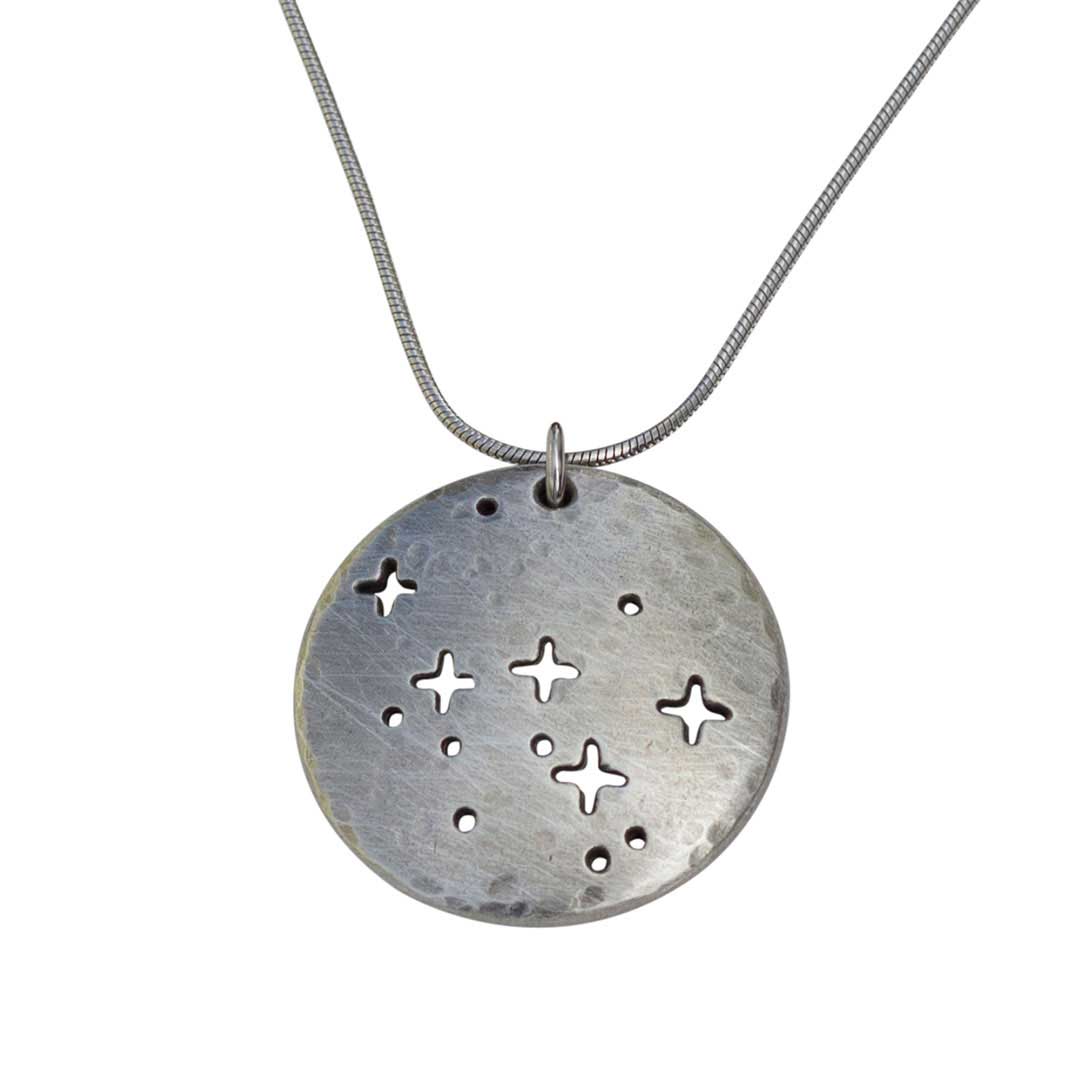 Cassiopeia constellation necklace - science &amp; astronomy jewelry. Great gift for a star gazer, teacher, or dog lover.