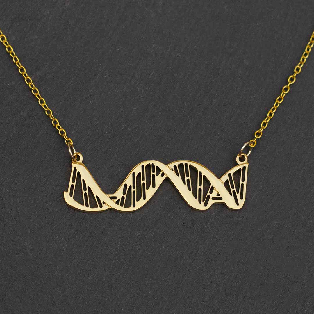 DNA Necklace - Horizontal Double Helix