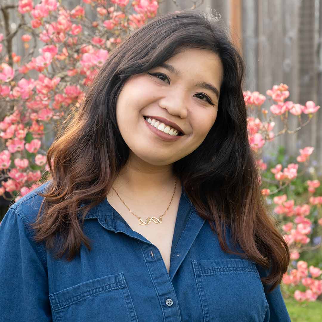 DNA Necklace - Horizontal Double Helix