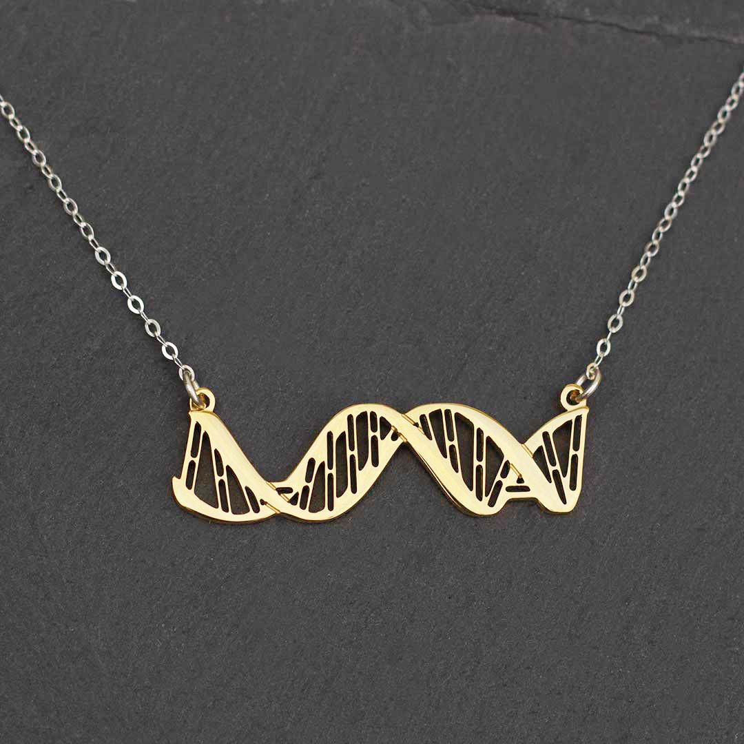 DNA Necklace - Horizontal Double Helix