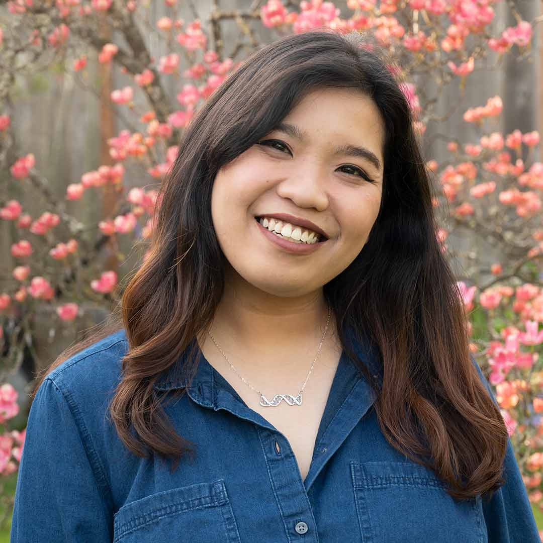 DNA Necklace - Horizontal Double Helix