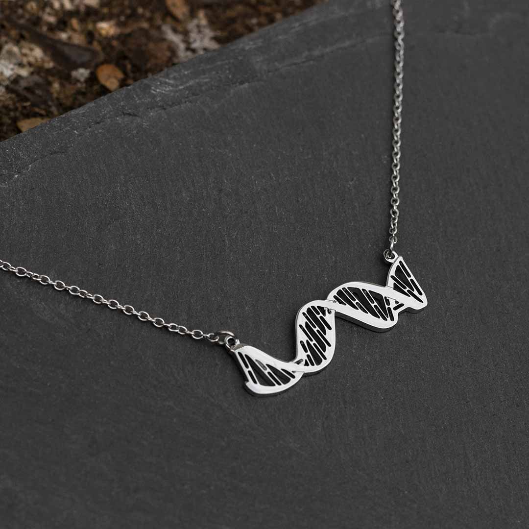 DNA Necklace - Horizontal Double Helix