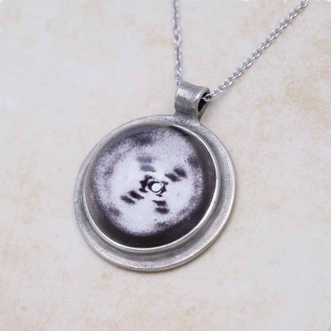 Photo 51 DNA X-Ray Diffraction Necklace - Boutique Academia Photo 51 DNA X-Ray Diffraction Necklace - Boutique Academia