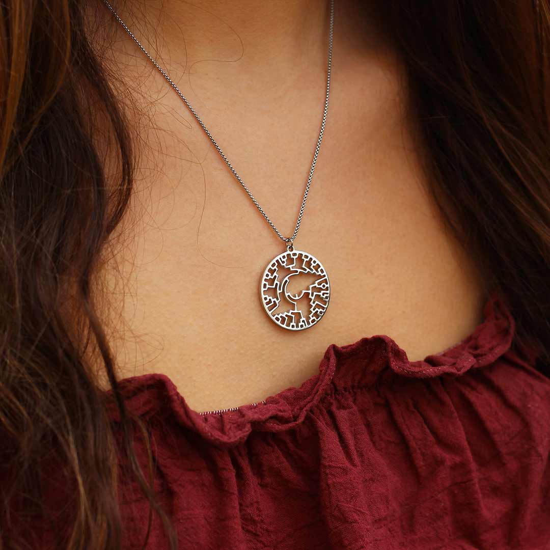 Sterling Silver Blue Enamel Tree of Life Pendant | Quality Gem LLC |  Bethel, CT