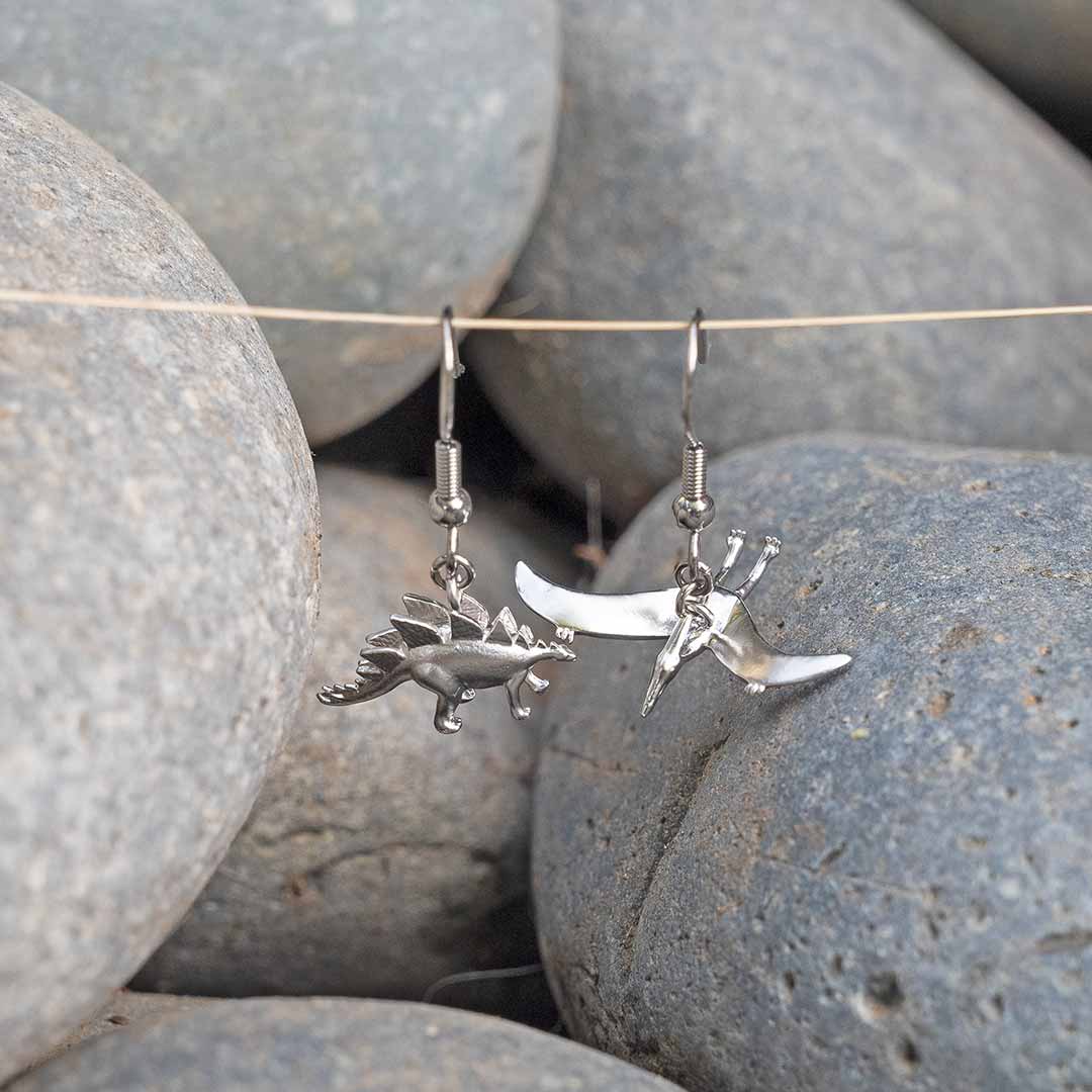 Stegosaurus + Pterodactyl Earrings
