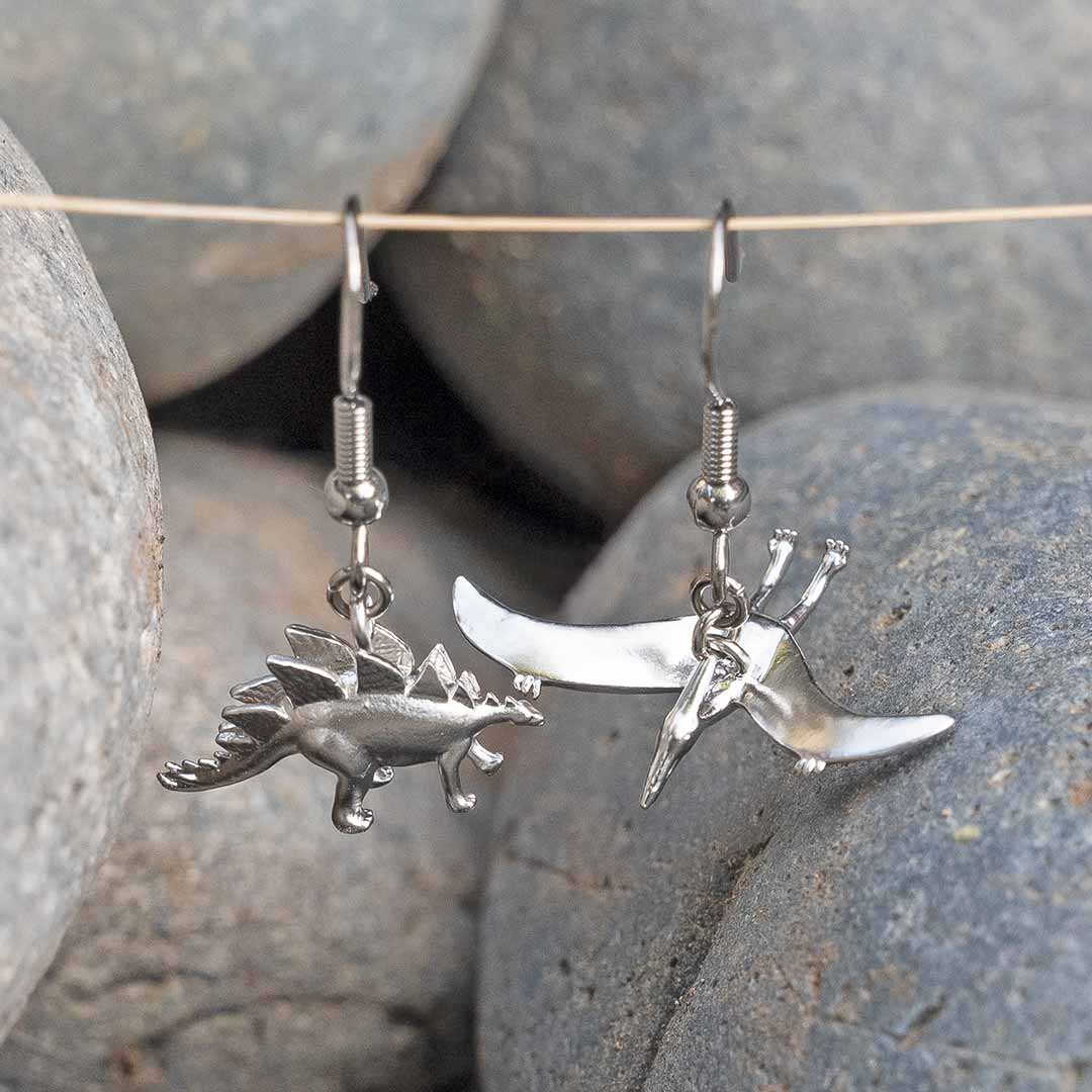 Stegosaurus + Pterodactyl Earrings