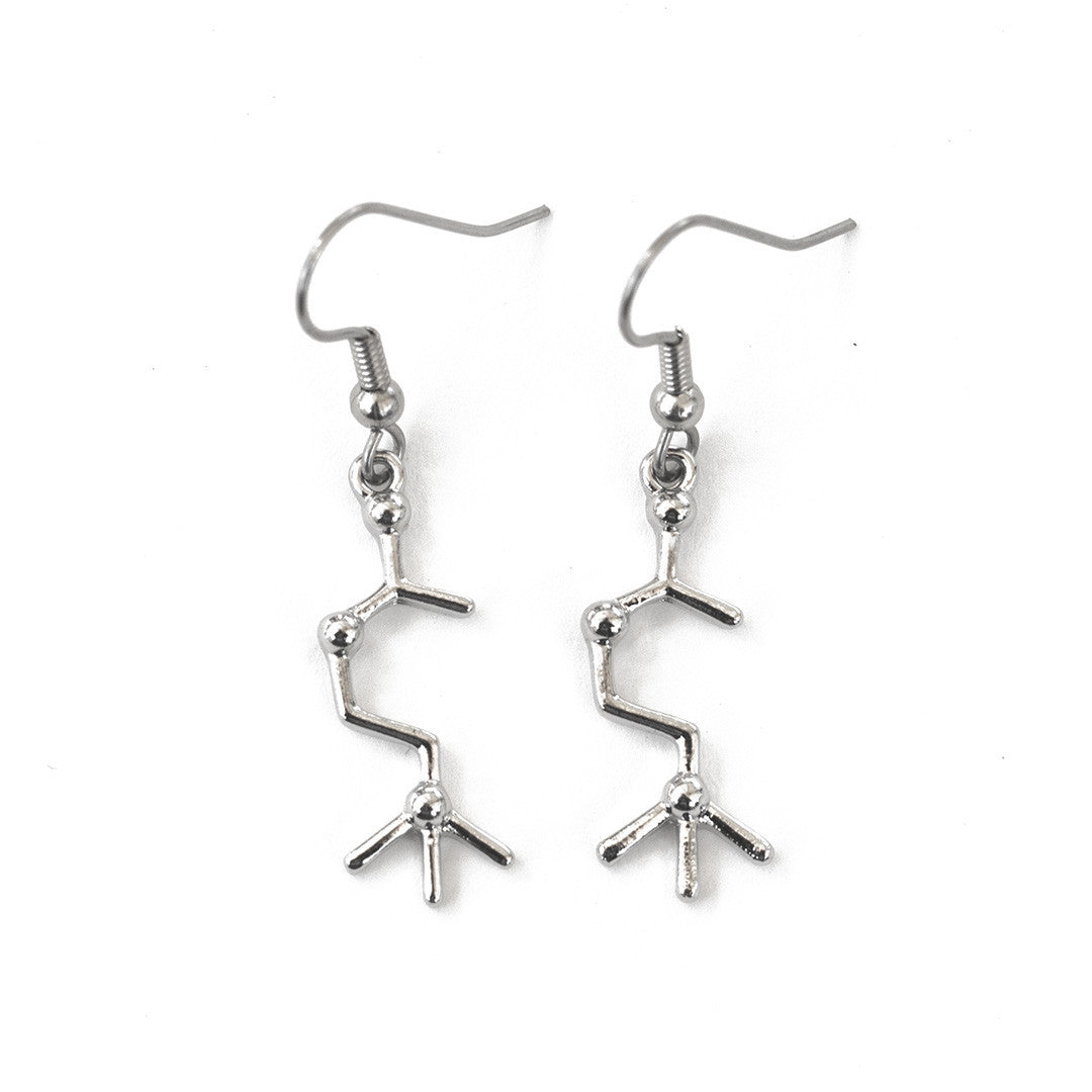 Neurotransmitter Molecule Earrings