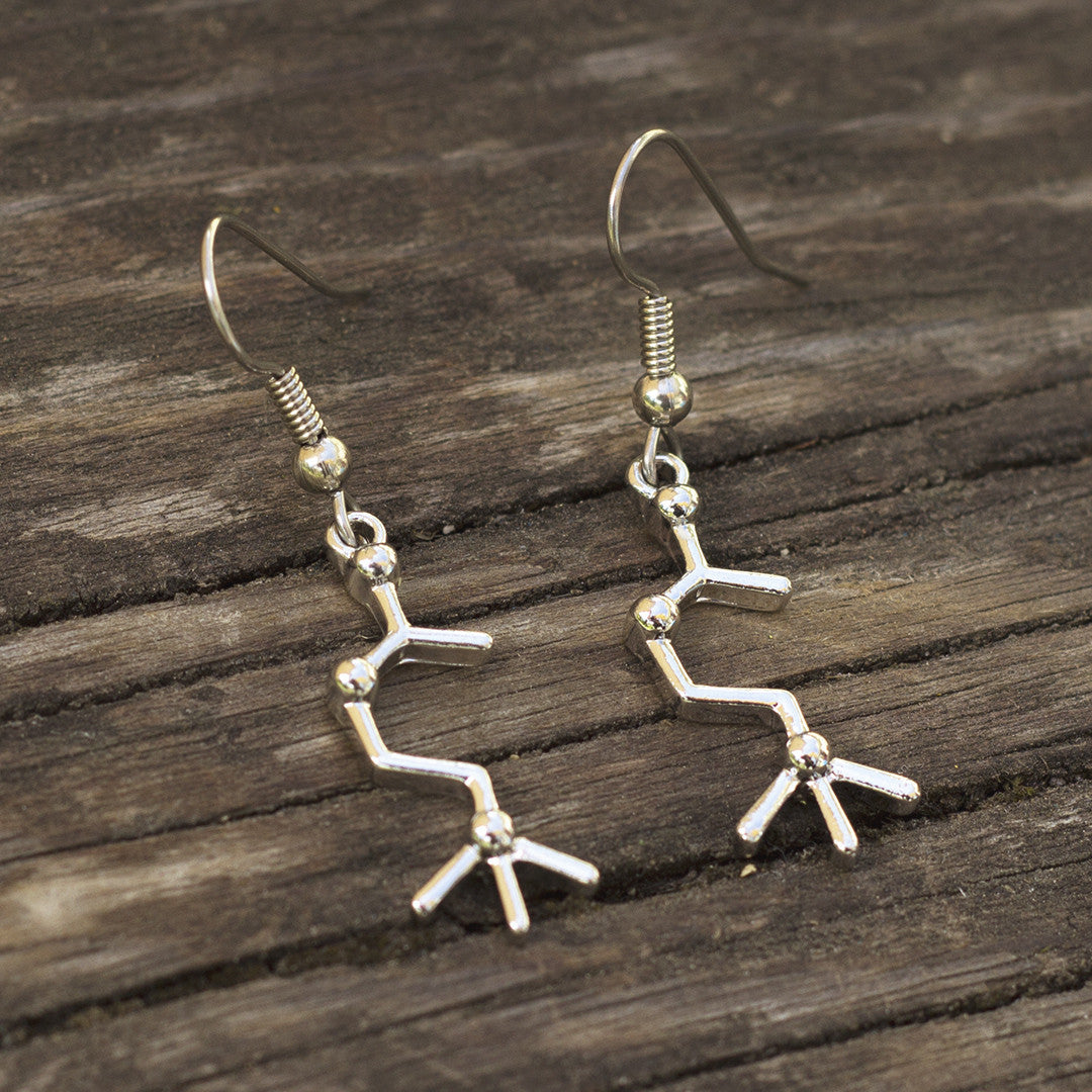 Neurotransmitter Molecule Earrings