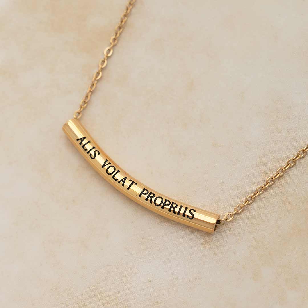 Alis Volat Propriis Necklace Boutique Academia