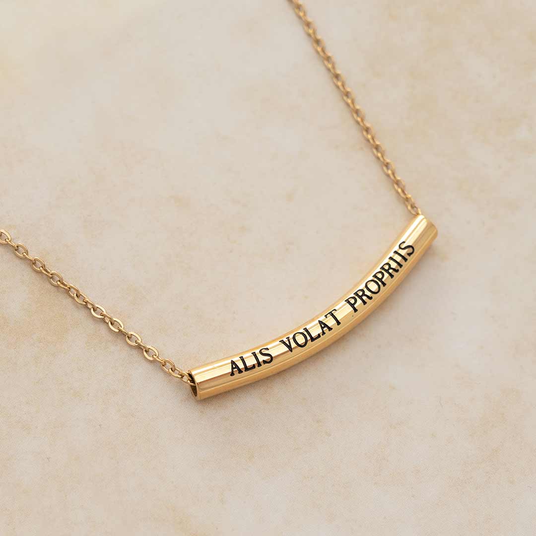 Alis volat deals propriis necklace