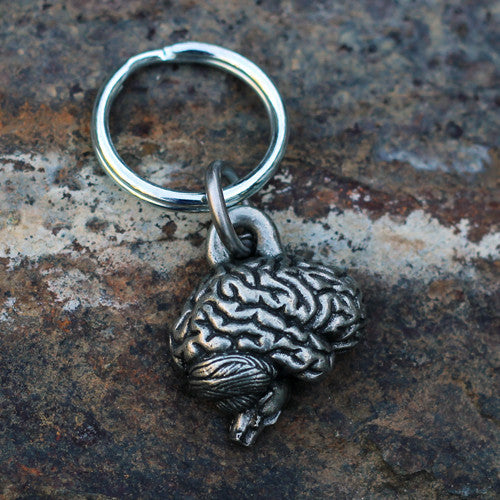 Brain Keychain Biology Jewelry Boutique Academia
