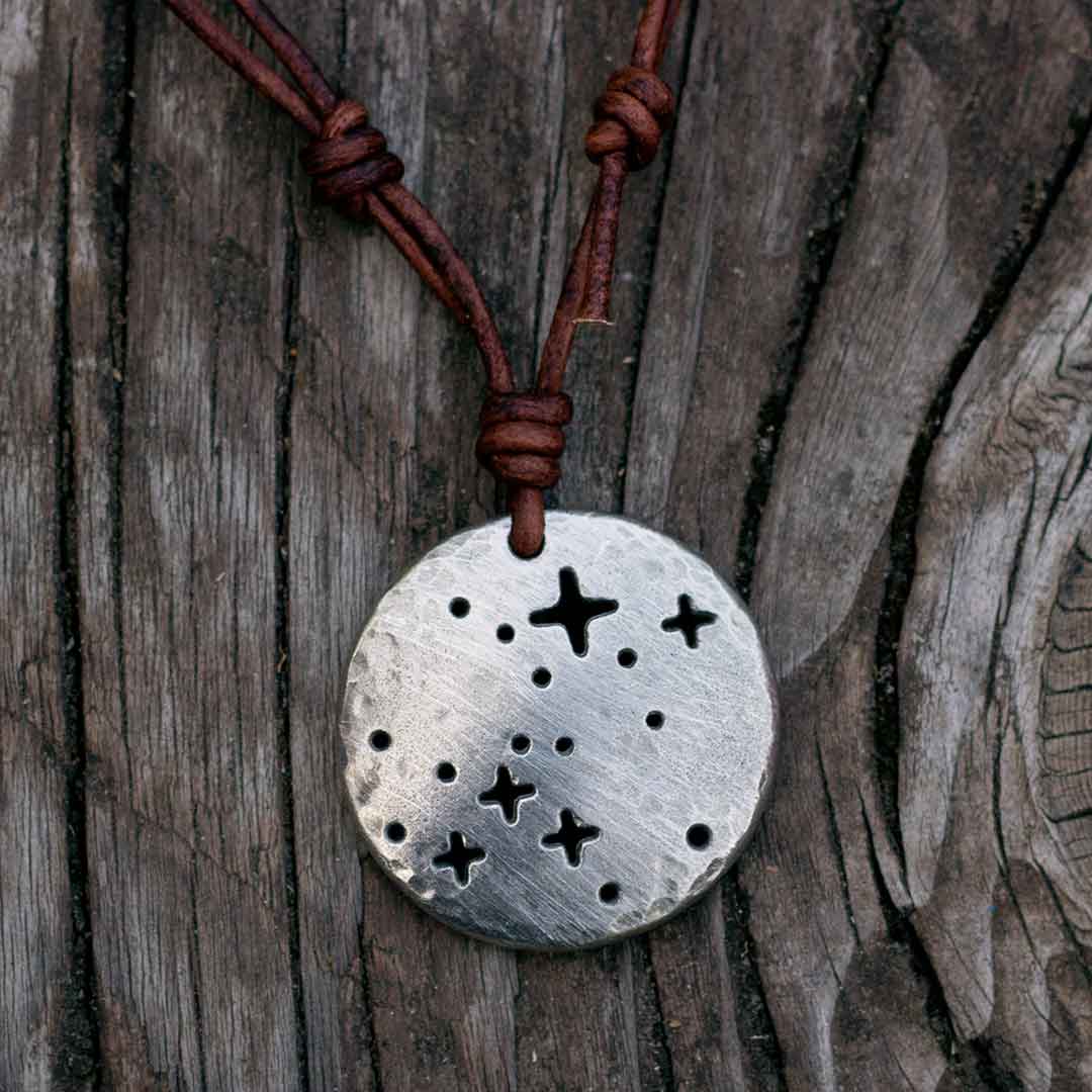 Canis Major constellation necklace - science & astronomy jewelry. Great gift for a star gazer, teacher, or dog lover.