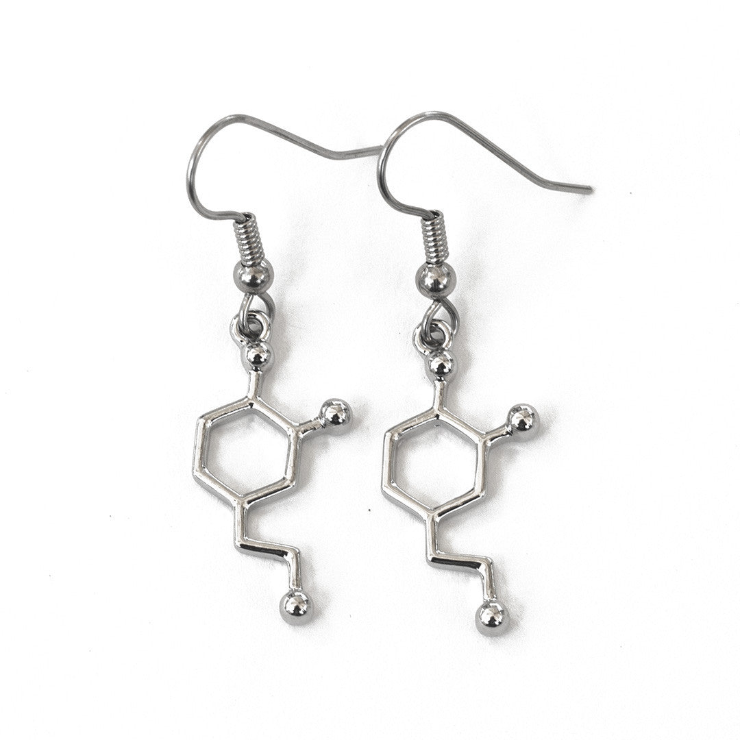 Neurotransmitter Molecule Earrings