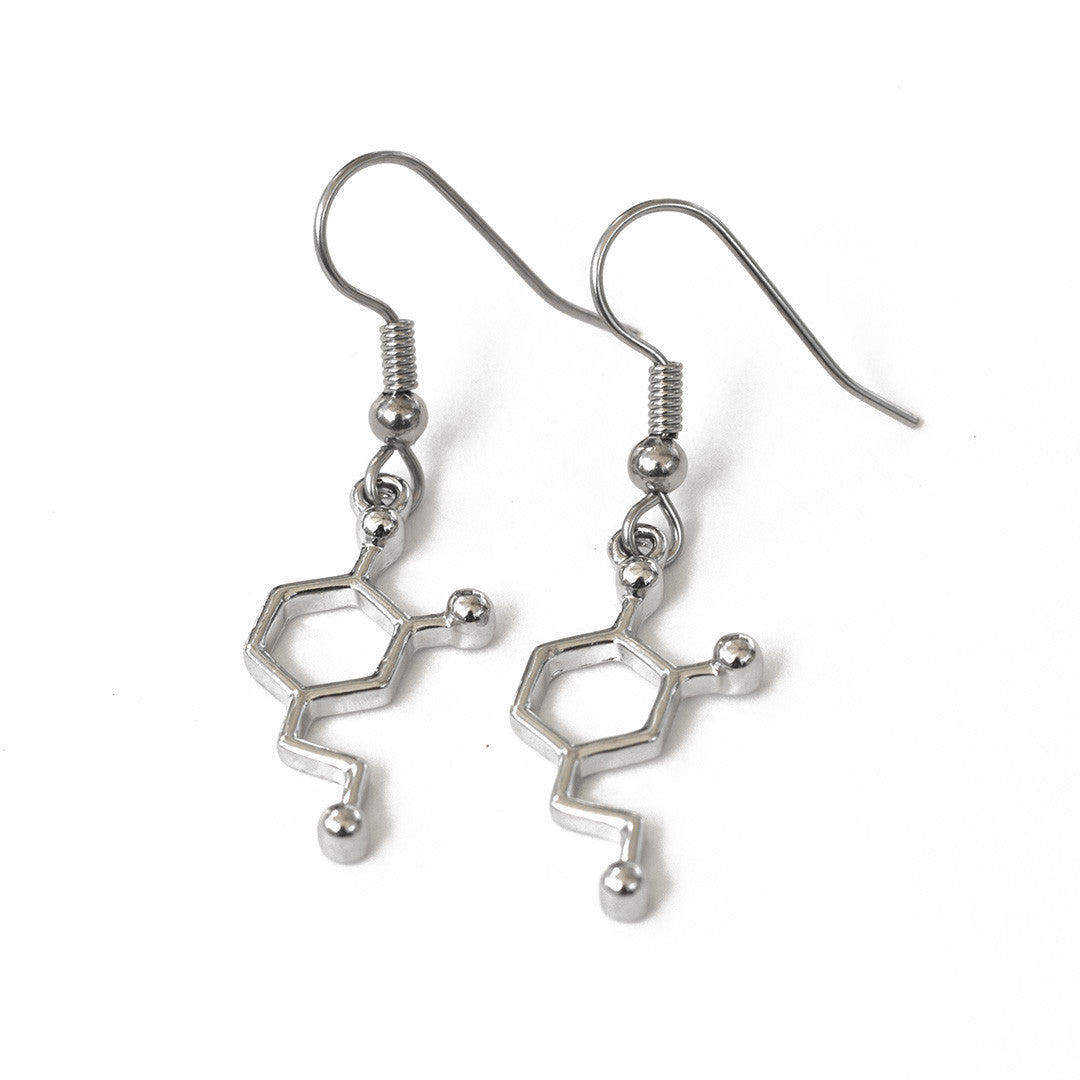 Neurotransmitter Molecule Earrings