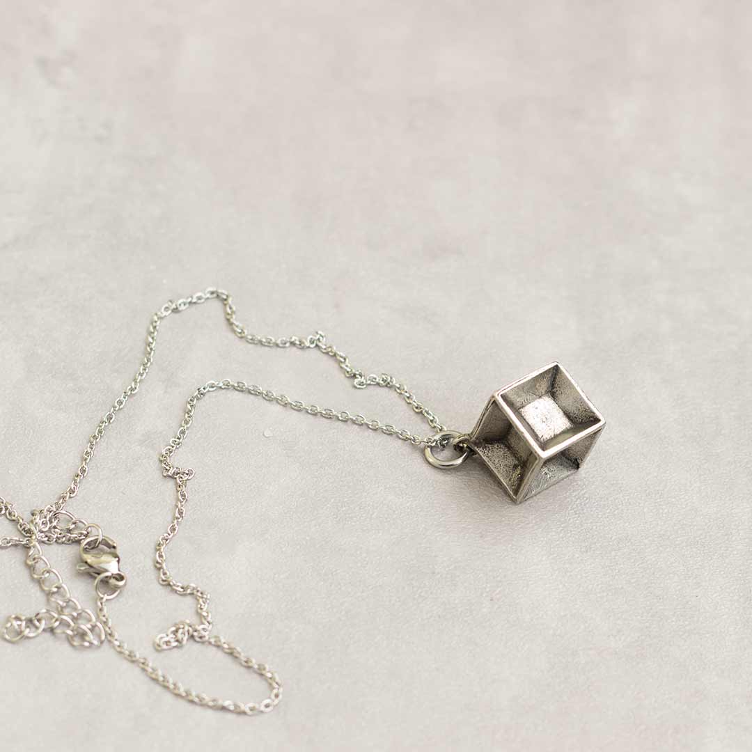 Tesseract Hypercube Necklace