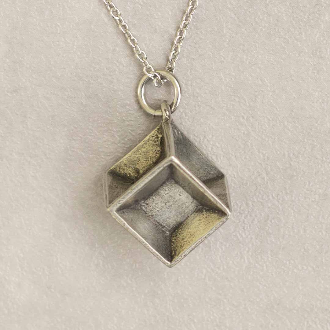 Tesseract Hypercube Necklace