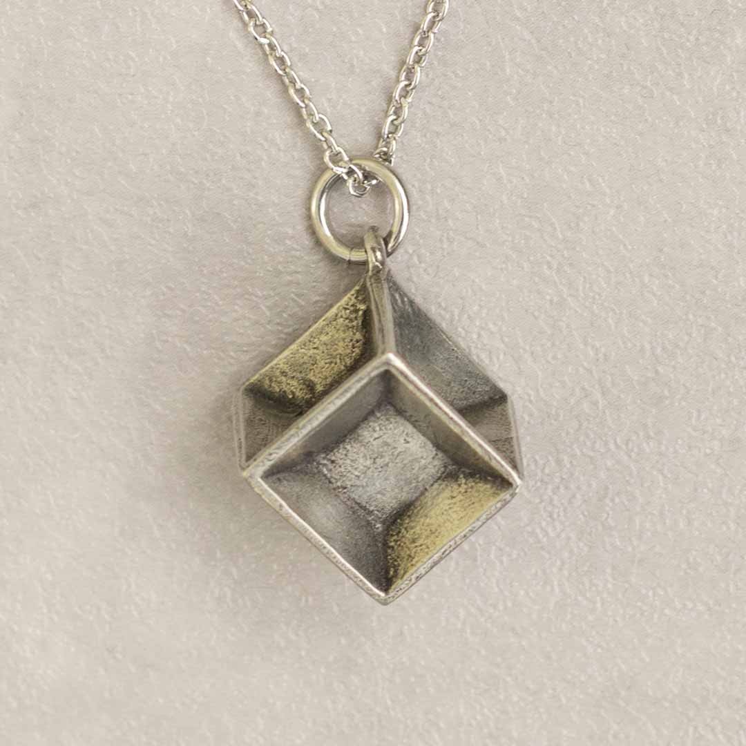 Tesseract Hypercube Necklace