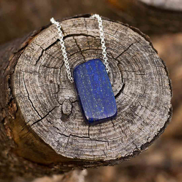 Lapis lazuli hot sale necklace mens