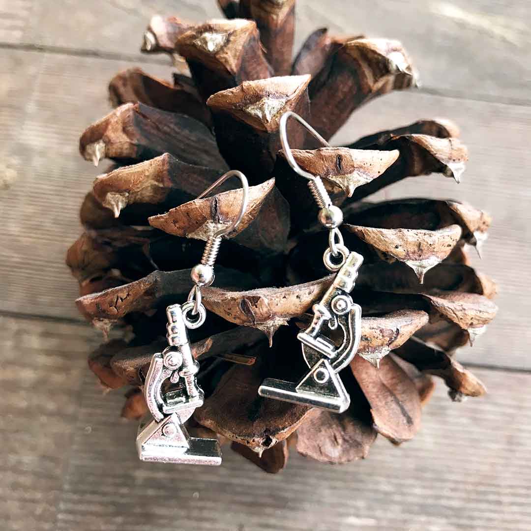 Microscope Earrings Boutique Academia