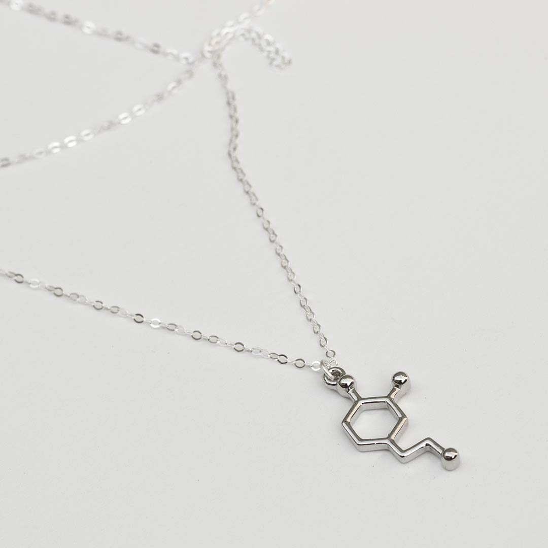 Unift Hormone Molecule Necklaces for Women Chemical Polygon Happiness  Factor Serotonin Pendant Fashion Statement Jewelry Gift - AliExpress
