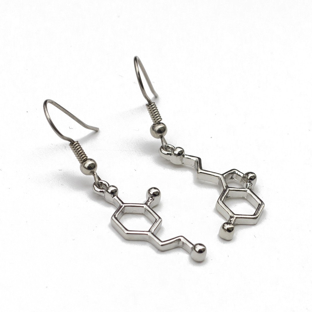 Neurotransmitter Molecule Earrings
