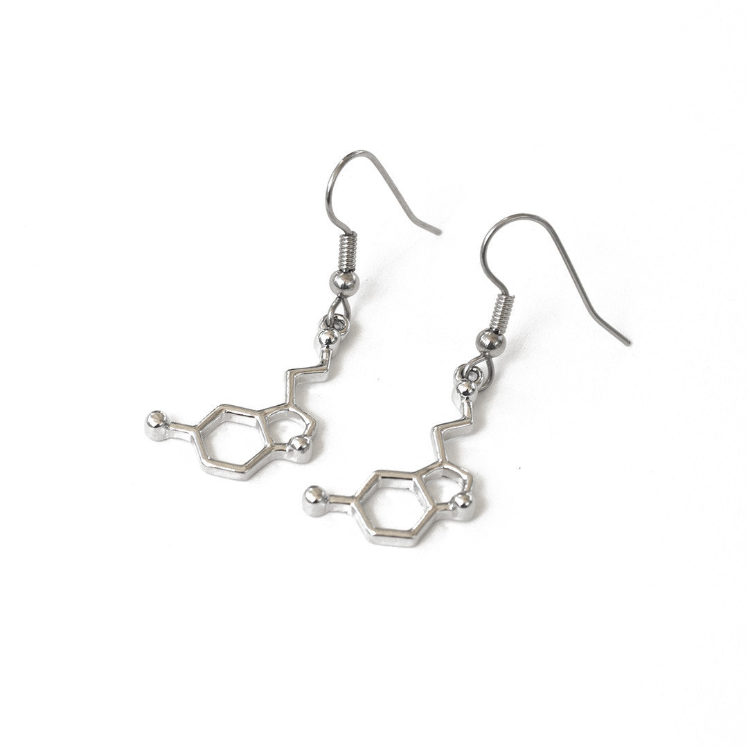 Neurotransmitter Molecule Earrings