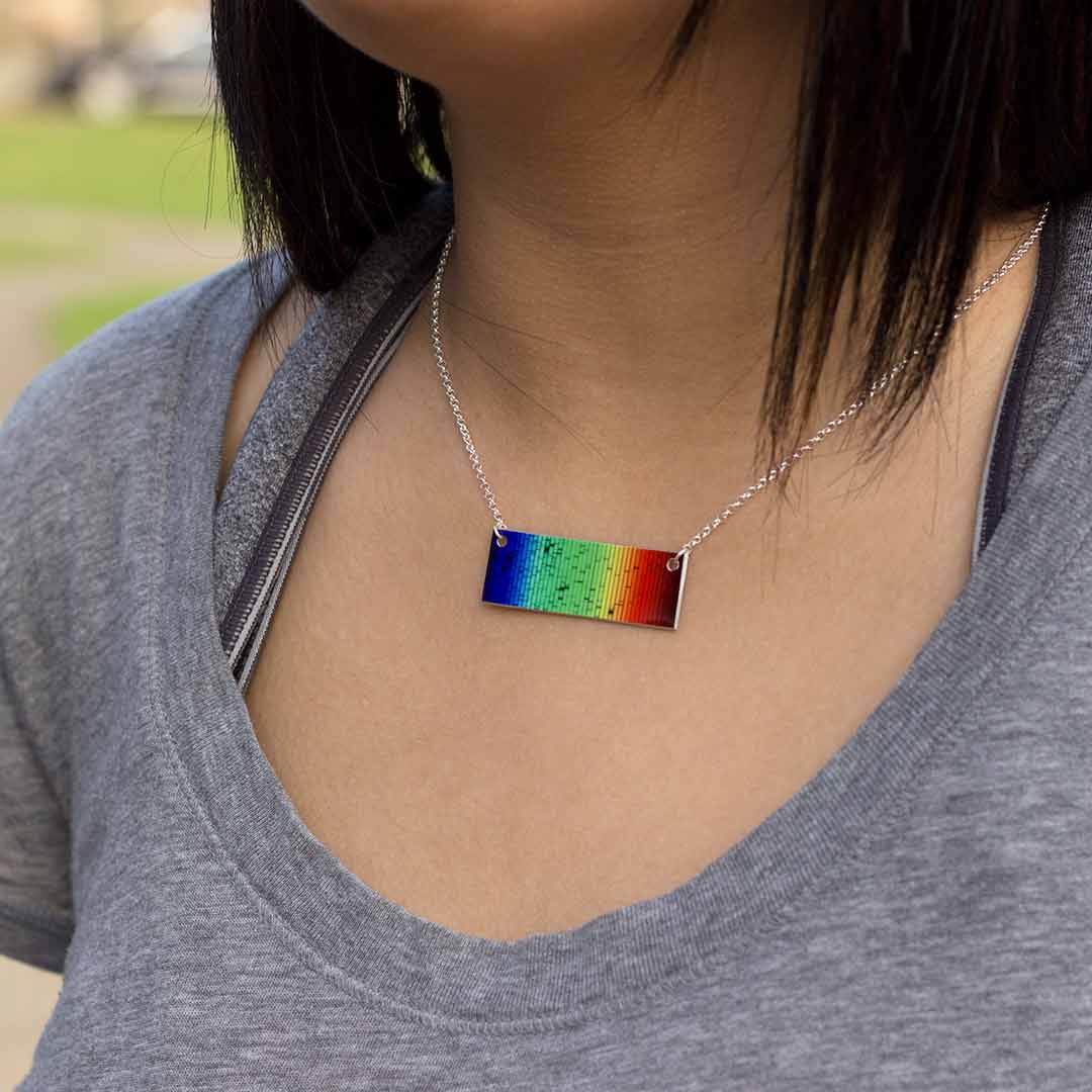 Solar Spectrum Bar Necklace
