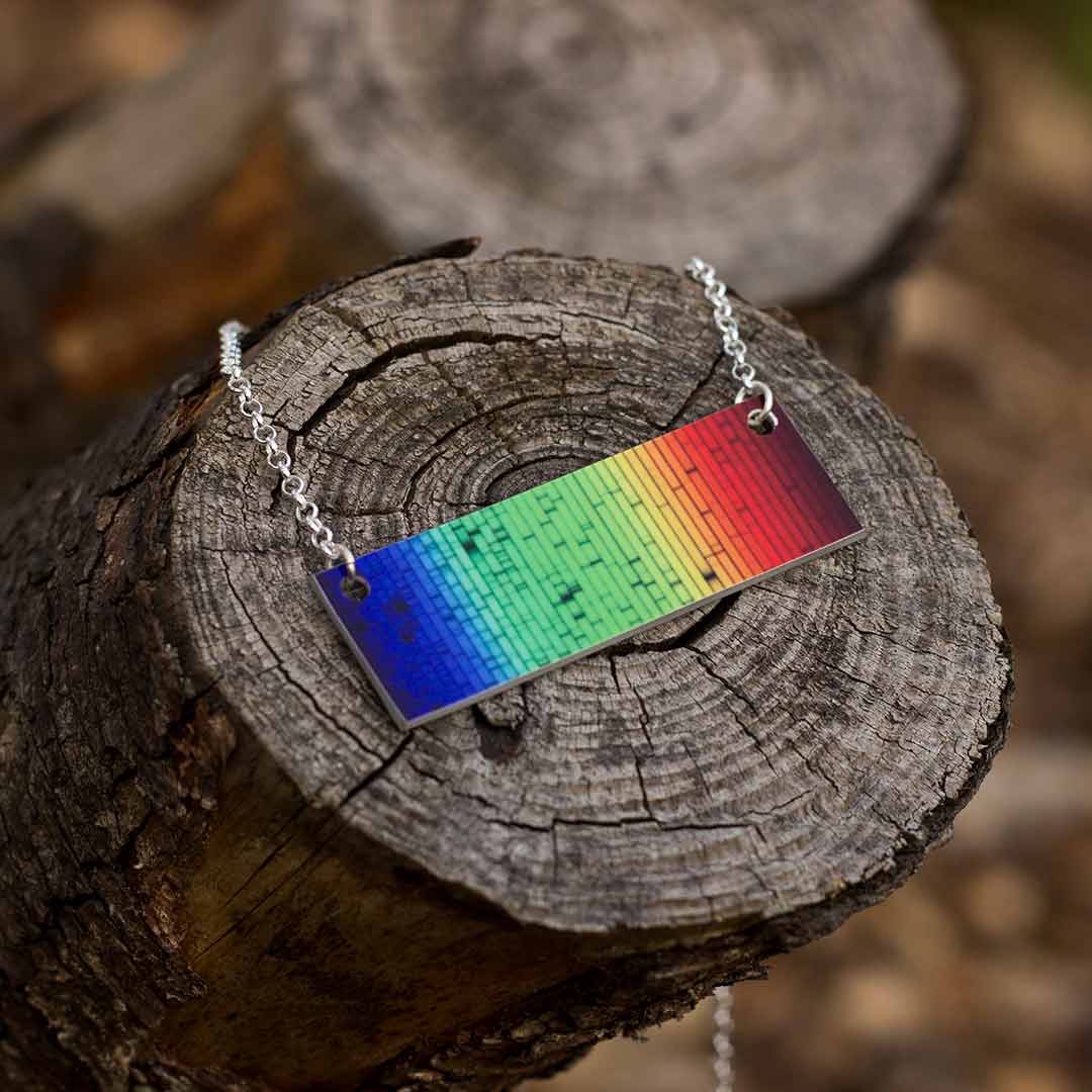 Solar Spectrum Bar Necklace