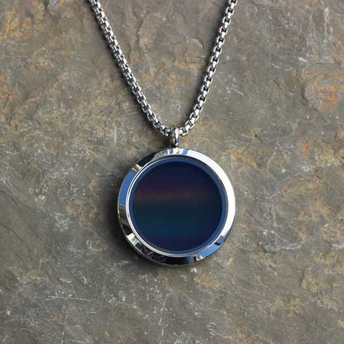 Solar spectrum necklace - science jewelry for astronomers, science teachers, star gazers, astronomy enthusiasts, and LGBT+ advocates.