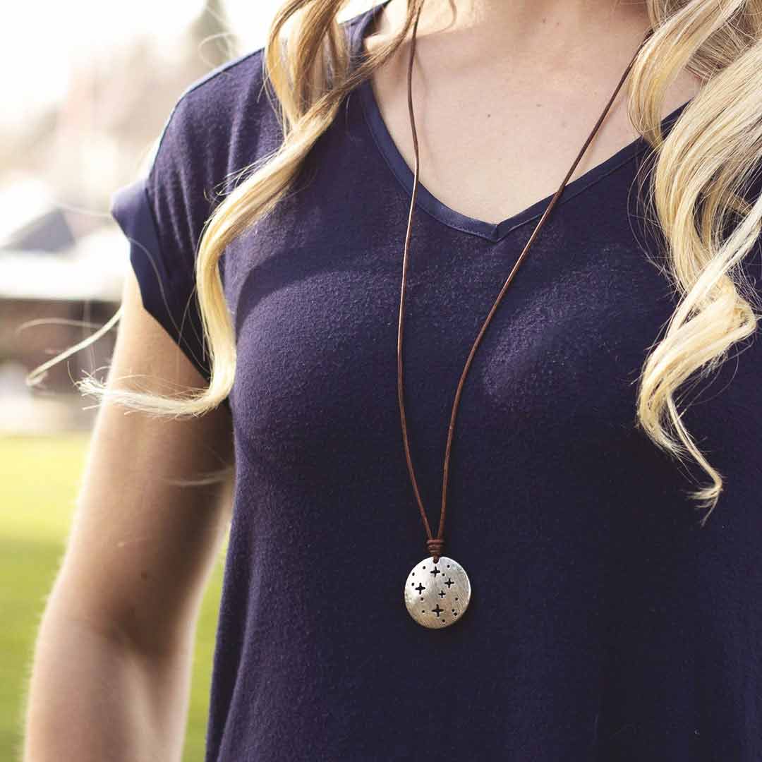 Southern Cross - Crux - constellation necklace - science &amp; astronomy jewelry. Great gift for a star gazer, teacher, or astronomer.