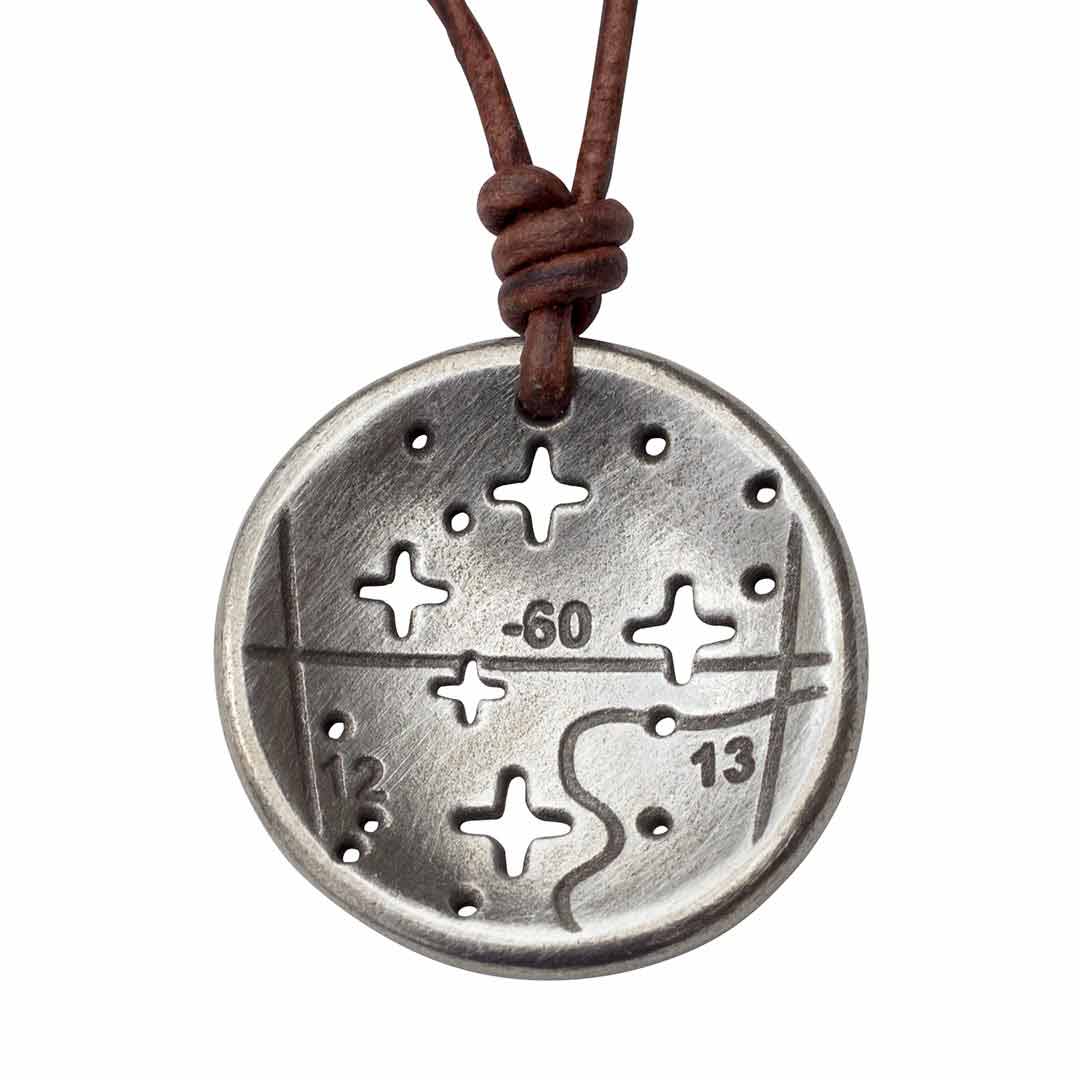 Southern Cross - Crux - constellation necklace - science &amp; astronomy jewelry. Great gift for a star gazer, teacher, or astronomer.
