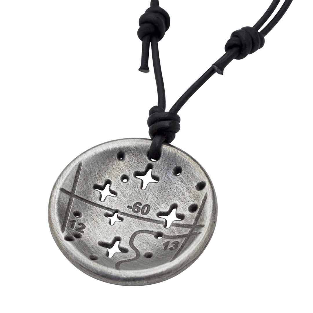 Southern Cross - Crux - constellation necklace - science &amp; astronomy jewelry. Great gift for a star gazer, teacher, or astronomer.